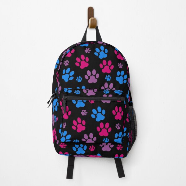 Item preview, Dog Paw Prints Bi. Bisexual Pride designed and sold by Subtle Pride Shop.