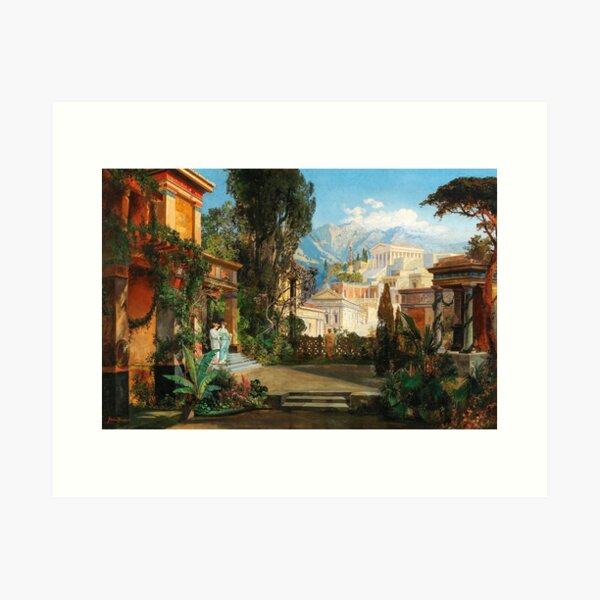 Item preview, Hermann Burghart. A view of an ancient city. 1866 designed and sold by likiska.