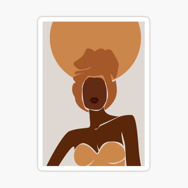 African queen portrait Sticker