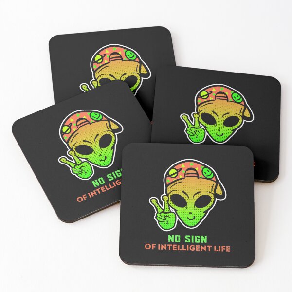 Item preview, No Sign of Intelligent Life - funny with alien theme designed and sold by InsultTees.