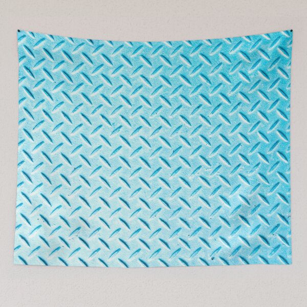 Item preview, PATTERN DESIGN STUDY #69 – Blue-Grey Non-Slip Stainless Steel Plate designed and sold by DEL-Productions.