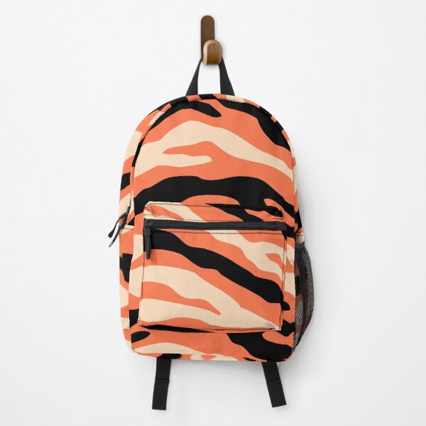 Item preview, Zebra Wild Animal Print 165 Black and Orange designed and sold by tonymagnerart.
