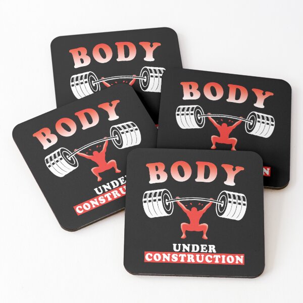 Item preview, Body Under Construction | Motivational Weightlifting Training Quote designed and sold by TMBTM.