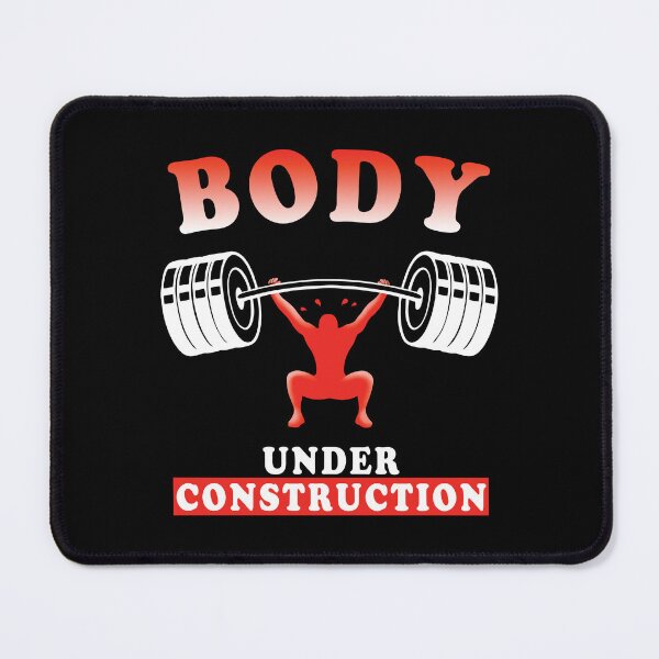 Item preview, Body Under Construction | Motivational Weightlifting Training Quote designed and sold by TMBTM.