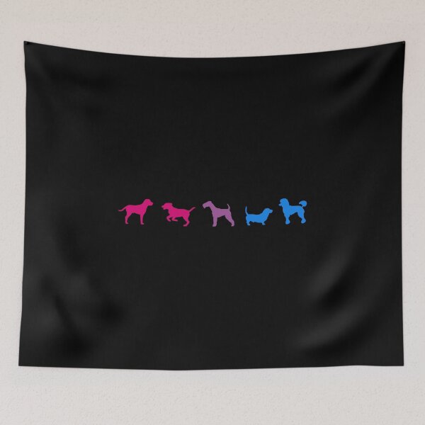 Item preview, Cute Dogs Bi. Bisexual Pride designed and sold by Subtle Pride Shop.
