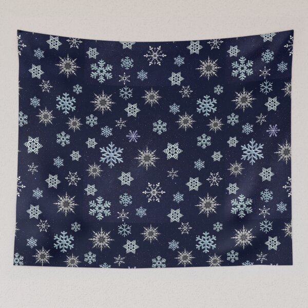 Item preview, Snowflakes and starry sky, regular grid.  designed and sold by imyournightmare.