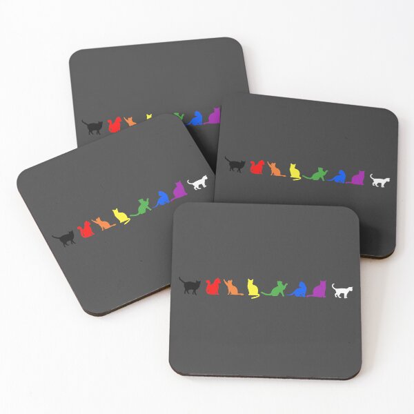 Item preview, Cats Allies. LGBTQ Ally Pride designed and sold by Subtle Pride Shop.