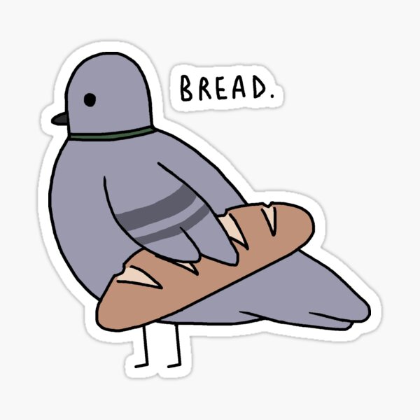 Funky Little Pigeon Sticker for Sale by sillysellsstuff