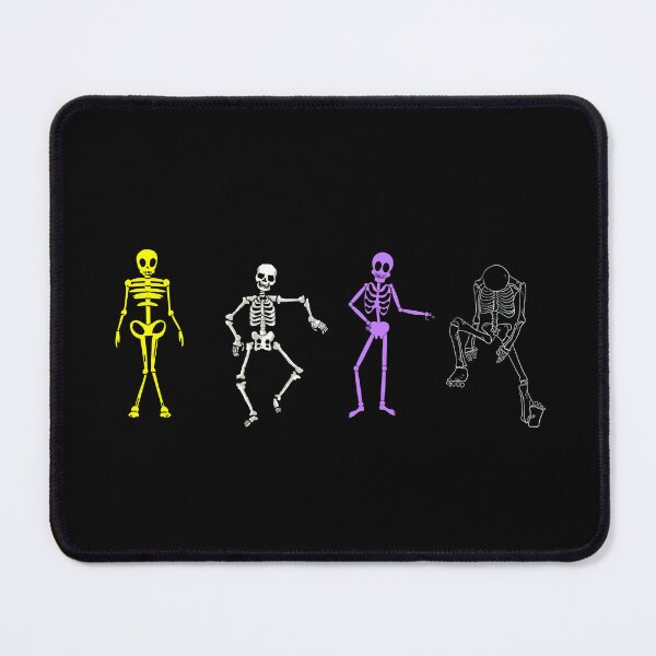 Item preview, Non Binary Halloween Skeletons. Nonbinary Pride designed and sold by Subtle Pride Shop.