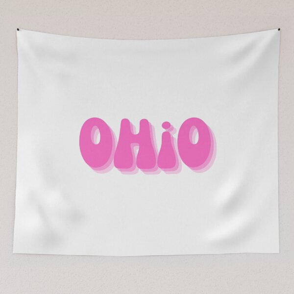 Item preview, Funky OH trendy College aesthetic font pink designed and sold by Niklauss.