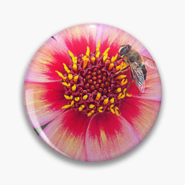 Item preview, Rocking Rosie Dahlia with Hoverfly designed and sold by angel1.