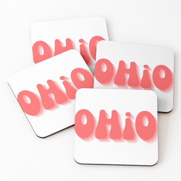 Item preview,  Funky OH trendy College aesthetic font scarlet red designed and sold by Niklauss.