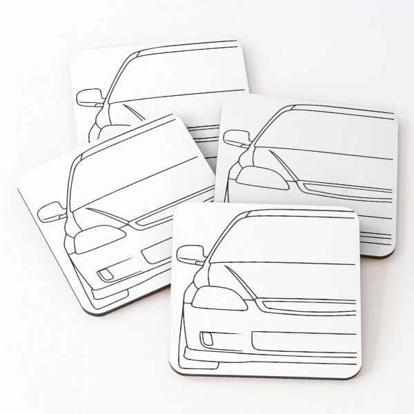 Item preview, Honda Civic 6th generation black lines designed and sold by EdimDesign.
