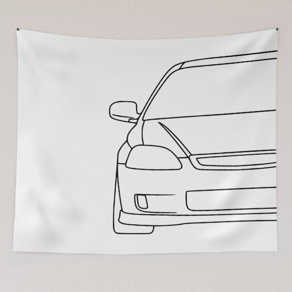 Item preview, Honda Civic 6th generation black lines designed and sold by EdimDesign.