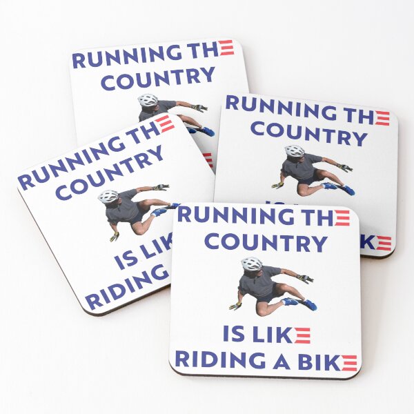 Item preview, Running The Country Is Like Riding A Bike Funny Biden Meme designed and sold by andsha4217.