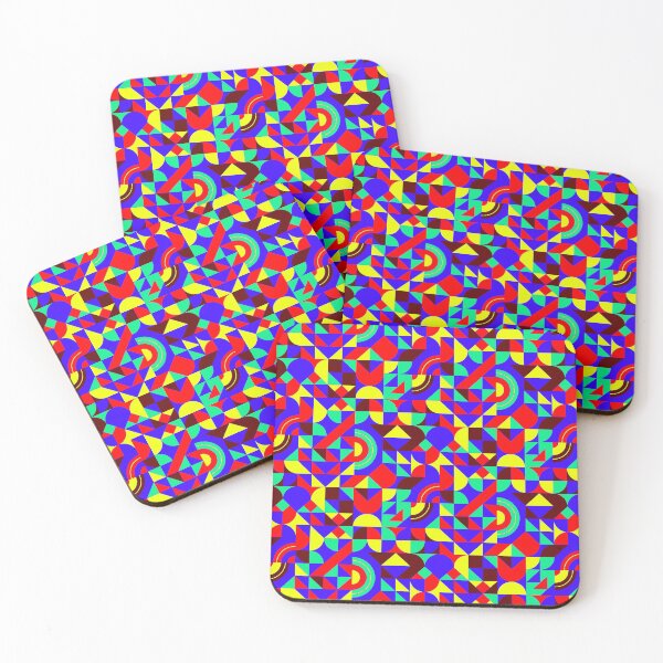 Item preview, geometric colorful patterns conceptual Art - Abstract Neo Geo graphic design designed and sold by Design Repo.