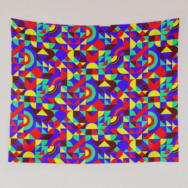 Item preview, geometric colorful patterns conceptual Art - Abstract Neo Geo graphic design designed and sold by Design Repo.