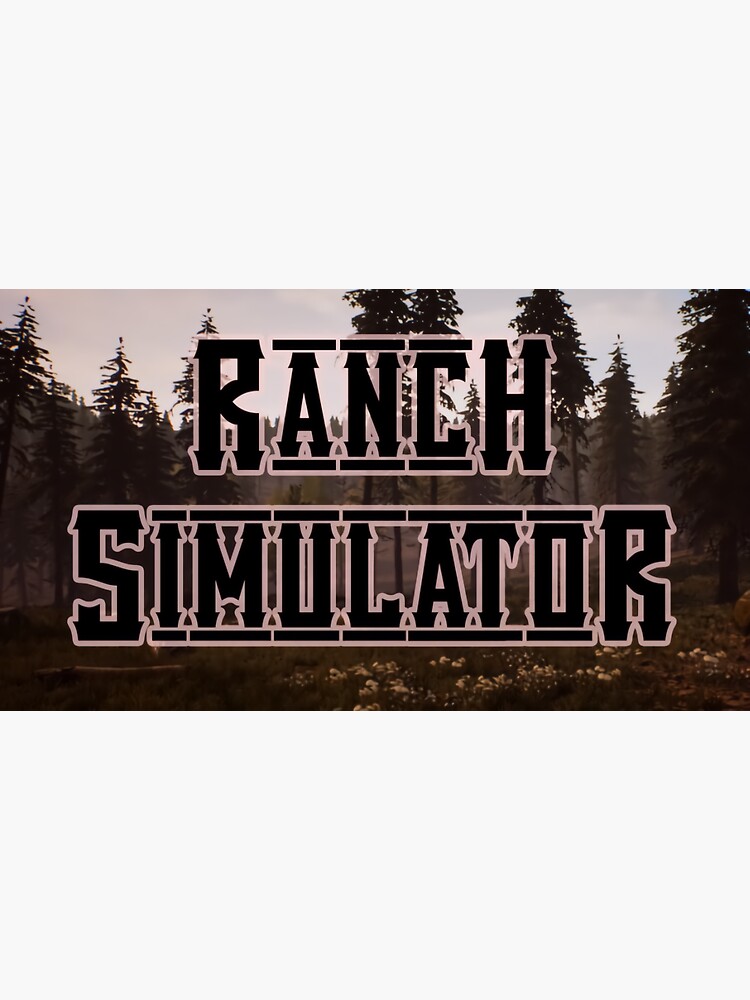 Ranch Simulator logo Sticker for Sale by XNIO