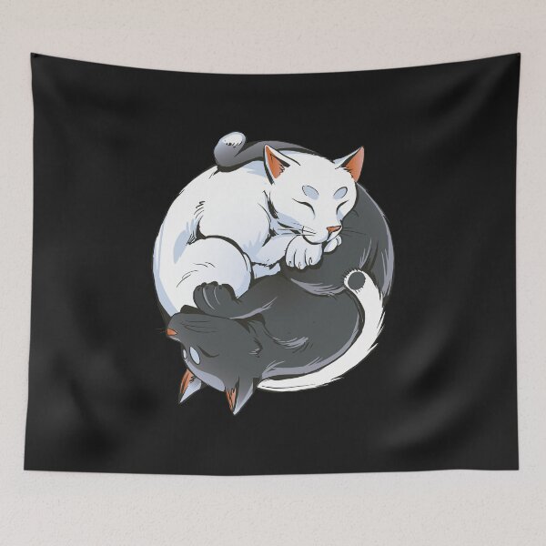 Item preview, Yin yang cats designed and sold by 1White-Rabbit.
