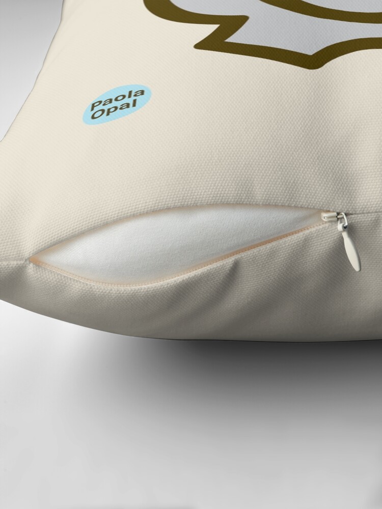 Thumbnail 2 of 4, Pillow, Ollie the elephant from the Simply Small Series designed and sold by PaolaOpal.