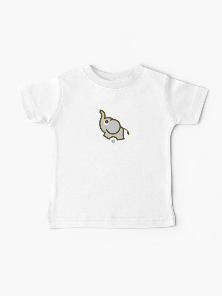 Thumbnail 1 of 2, Baby T-Shirt, Ollie the elephant from the Simply Small Series designed and sold by PaolaOpal.