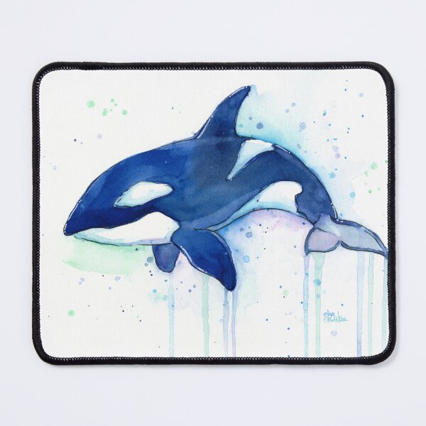 Item preview, Killer Whale Orca Watercolor designed and sold by Olga Shvartsur.
