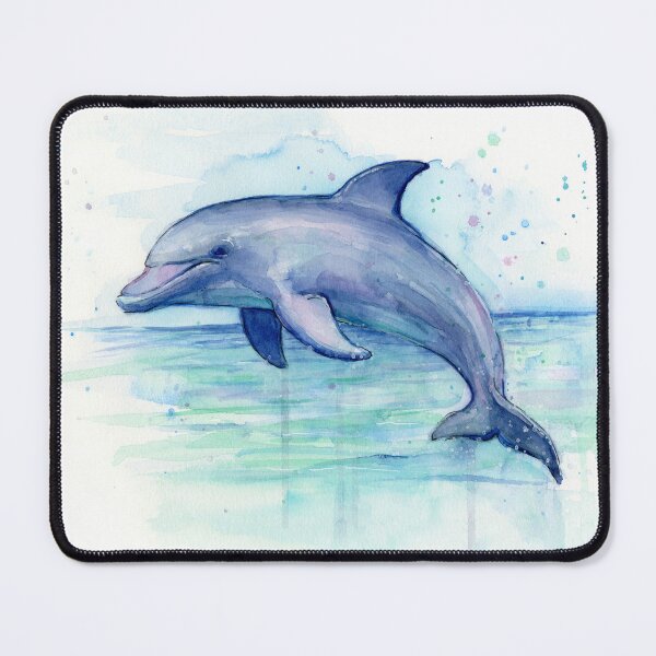 Item preview, Dolphin Watercolor designed and sold by Olga Shvartsur.