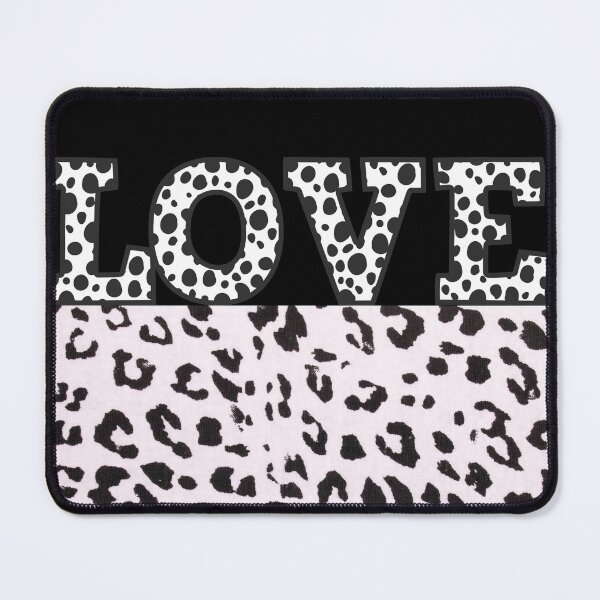 Item preview, Animal White And Black Print-Cheetah Print Leopard Print Love Typography with Animal  Print designed and sold by adoredigitals.