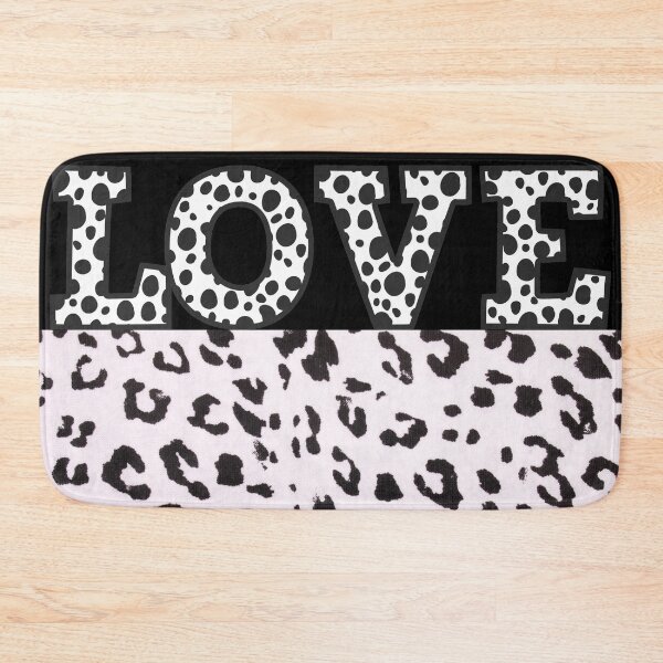 Item preview, Animal White And Black Print-Cheetah Print Leopard Print Love Typography with Animal  Print designed and sold by adoredigitals.