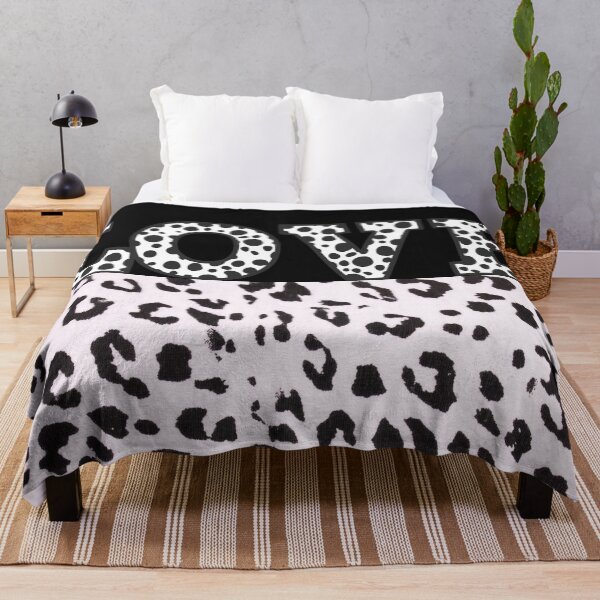 Item preview, Animal White And Black Print-Cheetah Print Leopard Print Love Typography with Animal Print designed and sold by adoredigitals.