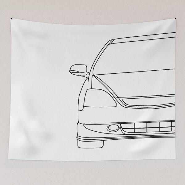 Item preview, Honda Civic 7th generation black lines designed and sold by EdimDesign.