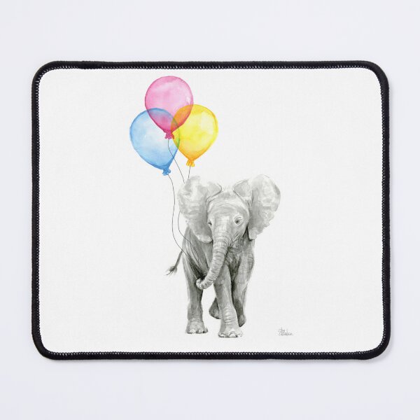 Item preview, Baby Elephant Nursery Animal Art Watercolor designed and sold by Olga Shvartsur.