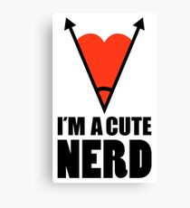 Im Nerd Cute Nerd Canvas Print