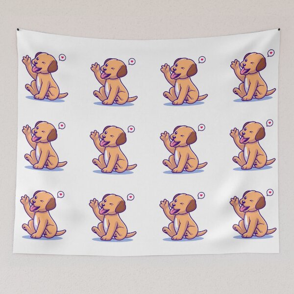 Item preview, Waving Dog  designed and sold by ProjectOfColor.