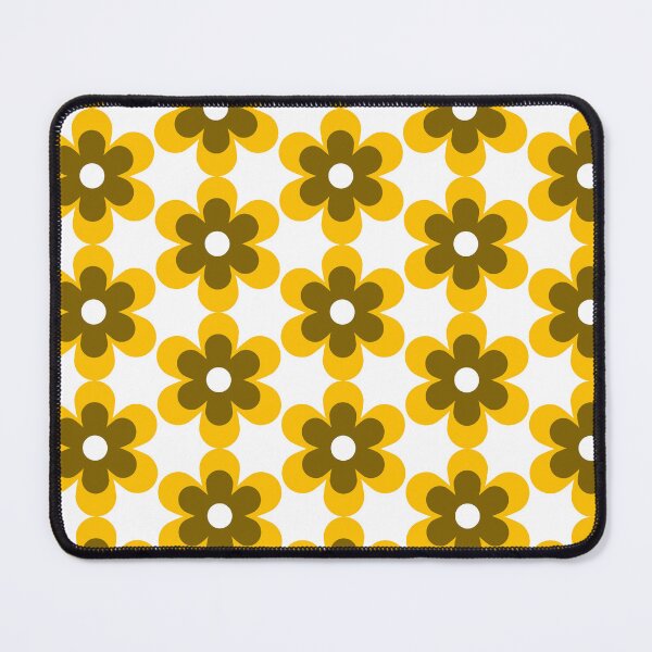 Item preview, Brown Yellow Retro Daisy Flower designed and sold by daisiesandlove.
