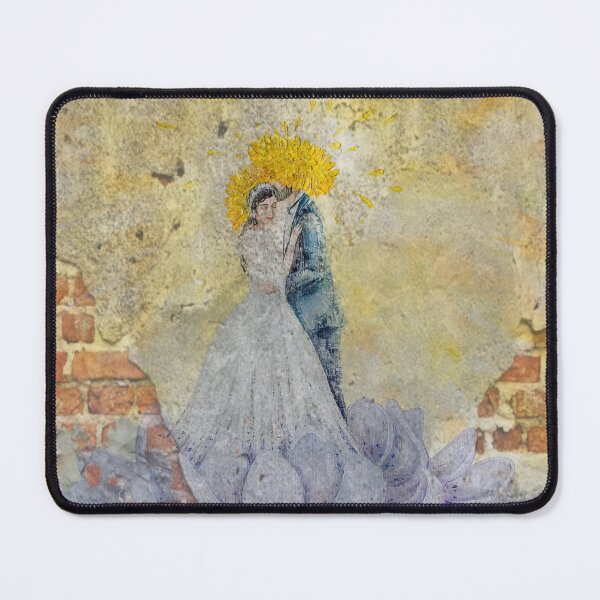 Item preview, Tenderness Love, Edited Oil painting with couple, Shine, by Marina Daniluka designed and sold by MariDaniArt.