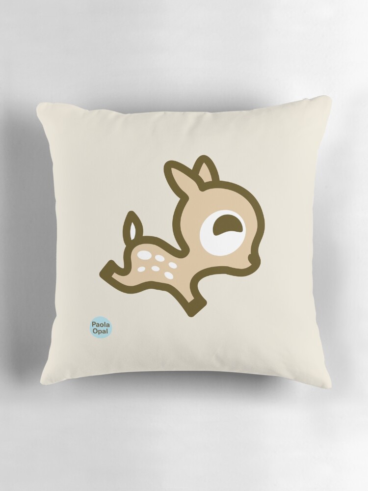 Thumbnail 3 of 4, Pillow, Dotty the Deer from the Simply Small Series designed and sold by PaolaOpal.