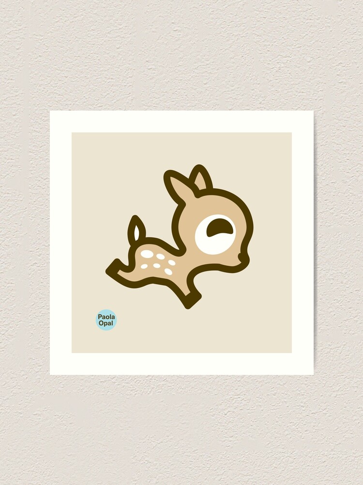 Thumbnail 1 of 3, Art Print, Dotty the Deer from the Simply Small Series designed and sold by PaolaOpal.