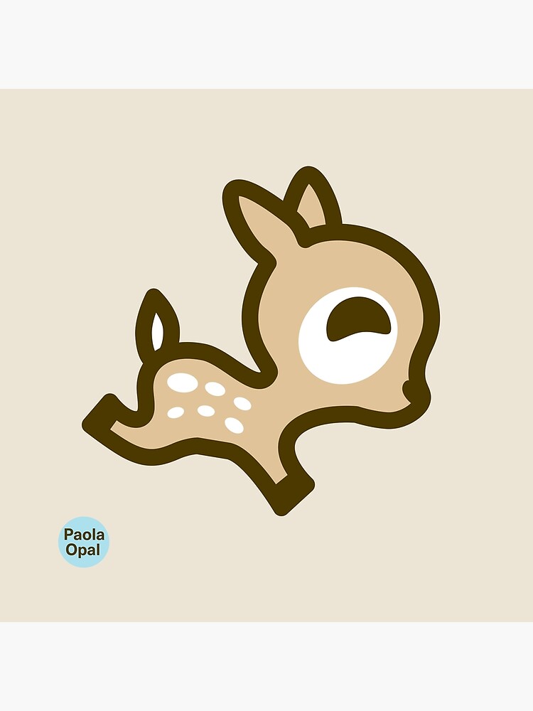 Thumbnail 3 of 3, Art Print, Dotty the Deer from the Simply Small Series designed and sold by PaolaOpal.