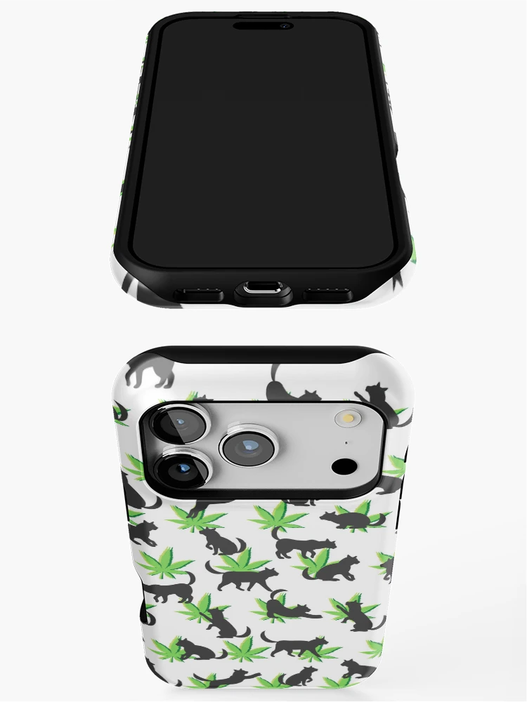 Thumbnail 3 of 4, iPhone Case, Cat Nip Pattern designed and sold by Litheon.