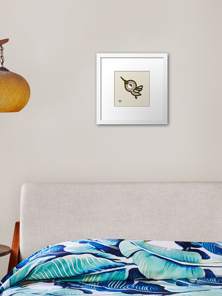 Thumbnail 2 of 7, Framed Art Print, Zingy the Hummingbird from the Simply Small Series designed and sold by PaolaOpal.