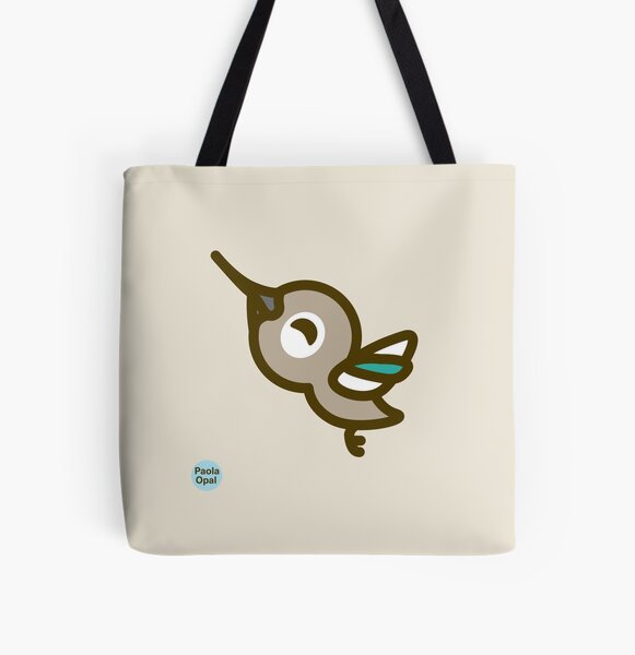 Zingy the Hummingbird from the Simply Small Series All Over Print Tote Bag