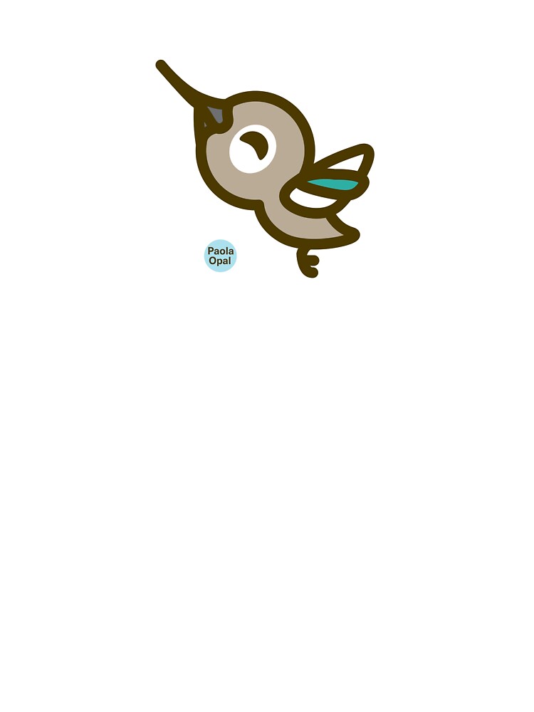 Thumbnail 2 of 2, Baby One-Piece, Zingy the Hummingbird from the Simply Small Series designed and sold by PaolaOpal.