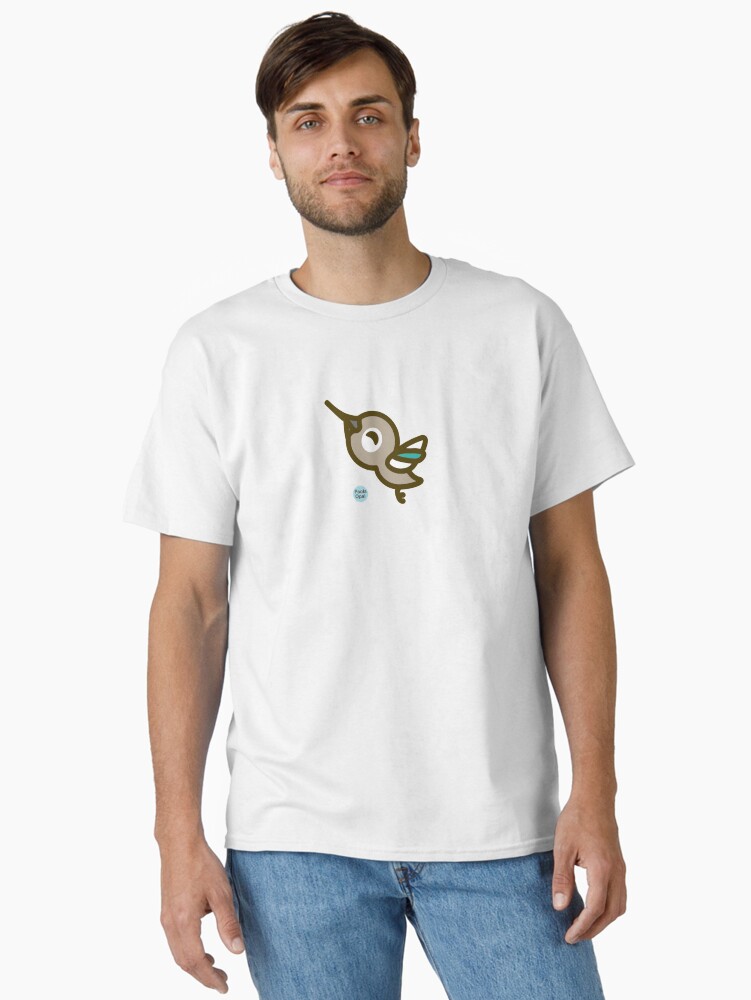 Thumbnail 1 of 7, Classic T-Shirt, Zingy the Hummingbird from the Simply Small Series designed and sold by PaolaOpal.