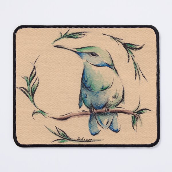 Item preview, Small Wonder - Hummingbird Watercolor Painting on Vintage Paper designed and sold by Rebecca Rees.