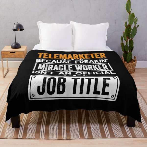 Item preview, Telemarketer Because Freaking Miracle Worker Isn’t an Official Job Title, Telemarketer Christmas Fathers Day shirt designed and sold by xlnv.