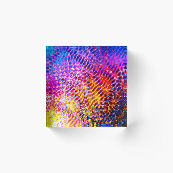 Item preview, PATTERN DESIGN STUDY #73 – Vibrational Patterns in Red Yellow Orange Blue Purple designed and sold by DEL-Productions.
