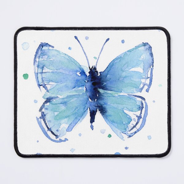 Item preview, Blue Butterfly Watercolor designed and sold by Olga Shvartsur.