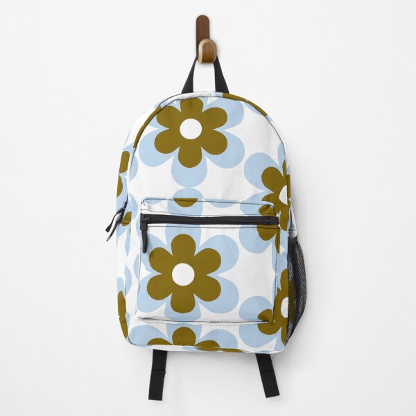 Item preview, Brown Light Blue Retro Daisy Flower designed and sold by daisiesandlove.