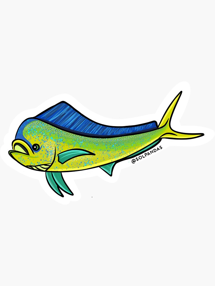 "Mahi Mahi Sticker" Sticker for Sale by SolPandas Redbubble